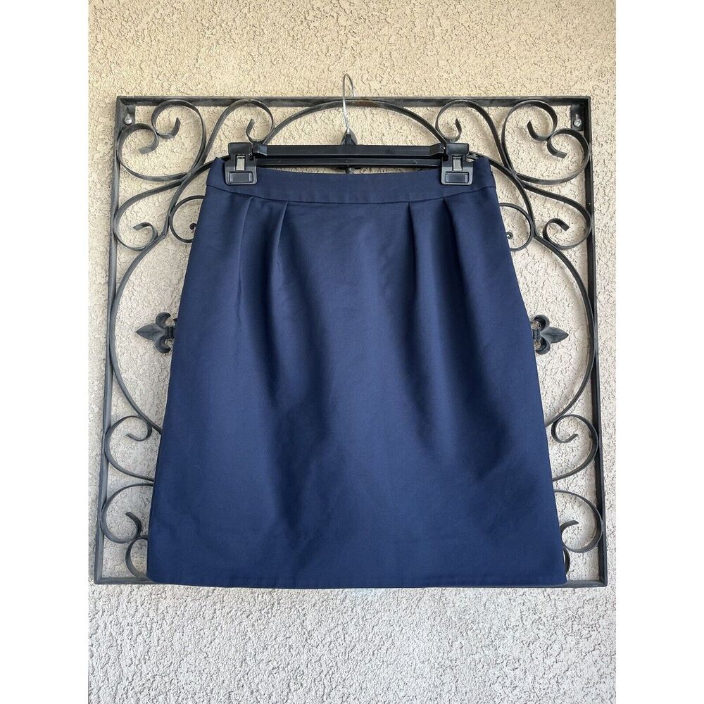 Kate Spade Navy Blue Short Pleated Skirt - Size 2